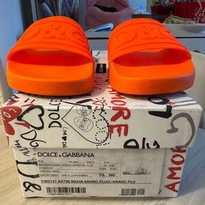 Dolce & Gabbana Bright Orange Sandals
